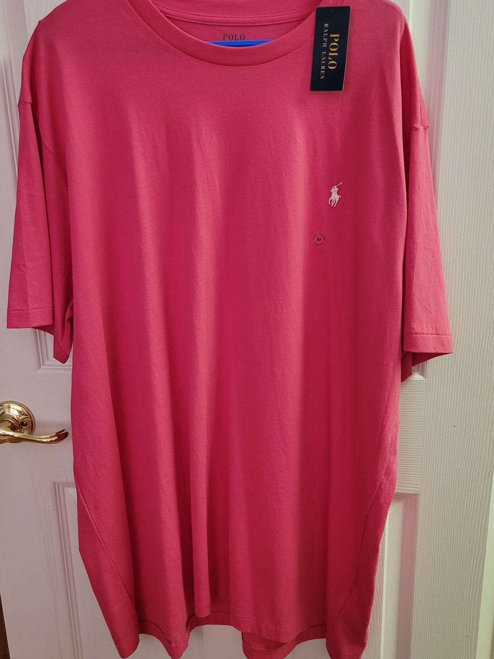 Polo by Ralph Lauren Men’s Hot Pink Short-Sleeve Crewneck Tee